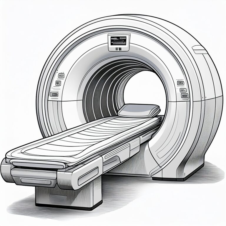 MRI Machine Colouring Sheet 1 KT