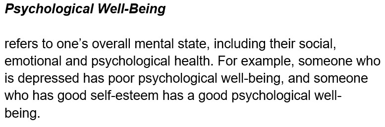 psychological wellbeing def 4
